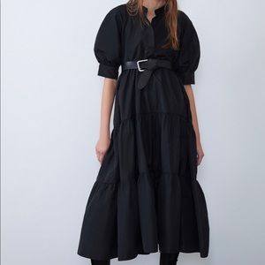 ZARA Dress With Voluminous Sleeves